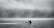 Early moring paddle - Lake Jindabyne - David Ross