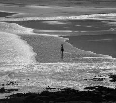 Girl-On-Beach-At-Evening - Jenny Turtle