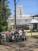 Lunch at the HIndu temple - Jan Glover