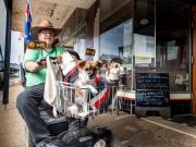 Gulgong man with his dogs - Michael Hing