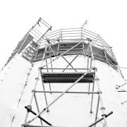 Hornby Lighthouse Wrapped for Repair - Margaret Frankish