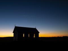 Little Paddock Chapel at sunset - Heather Miles
