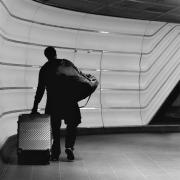 Man in Wynyard Tunnel - Margaret Frankish