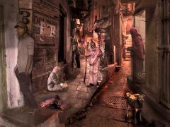 Night time in Varanasi - Michael Hing