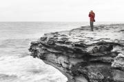 Photographer on a ledge - Fran Brew