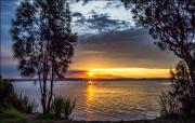 Sunset Tuggerah Lake - Ray Seaver
