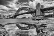 The Bridge Reflected BW - Nigel Streatfield