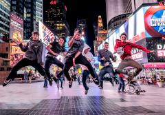 Times Square Leap For Joy - Michael Hing