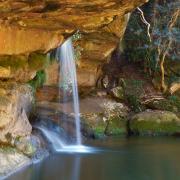 Waterfall at Irrawong from the side - Robyn Miller