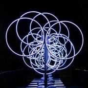 White fluorescent rings - Robyn Miller