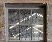 Window graffiti - Judy Watman