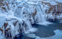 Winter Waterfall - Judith Bennett