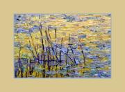 m painted pond dawn zandstr - ... ...
